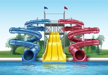 Water Playground Slide In Kokrajhar